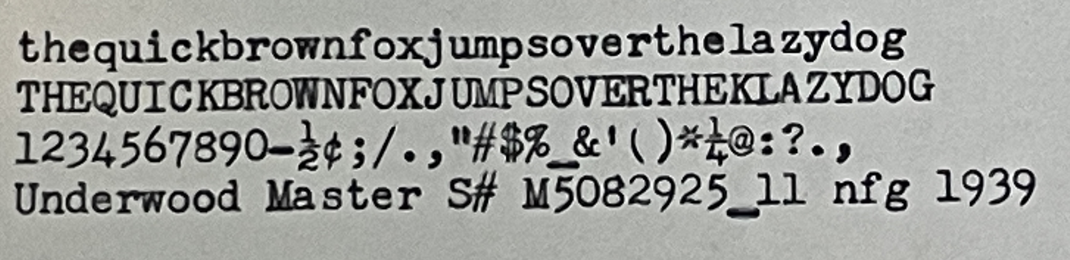 underwood master 12
